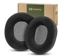 Almohadillas de Repuesto de Terciopelo cómodo Geekria compatibles con Auriculares ASUS ROG Pelta, Almohadillas para Headset, Cubiertas para Copas (Negro)