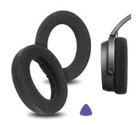 Almohadillas de Repuesto de Terciopelo Confort Geekria para Sennheiser HD490 Pro, HD490ProPlus Auriculares, Piezas de reparación (Negro)