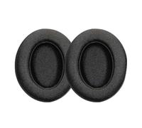 Almohadillas de repuesto DOQAUS para auriculares - 2 almohadillas negras suaves para auriculares compatibles