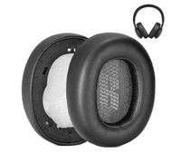 Almohadillas de repuesto E65 para auriculares JBL E65BTNC/ Live 650 (650NC 650BTNC)/Live 660 (660NC 660BTNC)/Duet NC, un par de orejeras de cuero proteico y espuma viscoelástica, piezas de reparación,