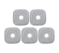 Almohadillas de repuesto eficientes para fregonas de microfibra Alanberg, paquete de 5 para una fácil limpieza de suelos de madera dura y azulejos