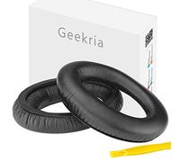 Almohadillas de Repuesto Geekria, compatibles con Sennheiser HD380 Pro, PC350/350SE, PXC350, PXE350, HME95, HMEC250, Auriculares HD380, Cojines (Negro)