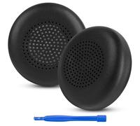 Almohadillas de Repuesto Linkidea para Logitech Zone Wireless y Zone 900, Cuero proteico, Negras