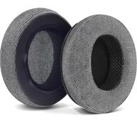 Almohadillas de repuesto M50X compatibles con Audio-Technica M40X M50 M50X MSR7 Fostex T50RP MDR 7506 Hyperx Cloud Alpha Headset almohadillas de espuma viscoelástica (franela gris)