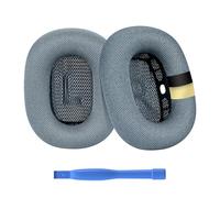 Almohadillas de Repuesto para AirPods MAX Auriculares de MMOBIEL - Premium - Memory Foam y Mesh Fabric Almohadilla Auriculares con Capa de Silicona - Cascos Cojines - Azul