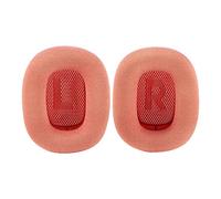 Almohadillas de repuesto para AirPods Max con malla resistente al sudor, gel de sílice, espuma viscoelástica e imán, color rojo y rosa