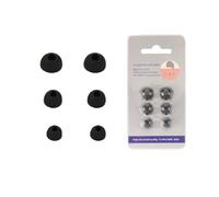 Almohadillas de Repuesto para Anker Soundcore Liberty 4 Pro - 6 Unidades, Silicona Negra