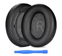 Almohadillas de Repuesto para Anker Soundcore Space Q45 Headphone Auriculares de MMOBIEL - Protein PU Almohadilla Auriculares - Cascos Cojines- Negro