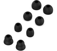 Almohadillas de repuesto para auriculares Beats Powerbeats Pro, hechas de material de silicona suave y cómodo, impermeables y resistentes al sudor (4 pares/negro)