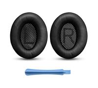 Almohadillas de Repuesto para Auriculares Bose, Almohadilla para Auriculares, para Auriculares Bose QuietComfort 35 35II 2 15 25 AE2 AE2i AE2w SoundTrue SoundLink, con 1 Stick de Instalación (Negro)
