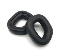 Almohadillas de repuesto para auriculares inalámbricos Corsair Hs80 RGB para juegos, cojines de piel de proteína suave, color morado, ajuste cómodo, material fácil de instalar, uso duradero (A)