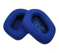 Almohadillas de repuesto para auriculares inalámbricos Logitech G733 G333, para auriculares de piel de proteína premium con interior de esponja, ajuste cómodo, azul (C)