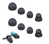 Almohadillas de repuesto para auriculares inalámbricos Powerbeats Pro Beats, 4 pares S/M/L/D, 4 tamaños, almohadillas de silicona suave, color negro