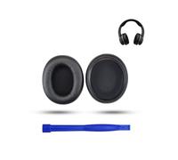 Almohadillas de repuesto para auriculares inalámbricos Skullcandy Crusher ANC 2, de piel de proteína premium de daunke (incluye un par), color negro