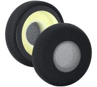 Almohadillas de repuesto para auriculares Jabra para evolve 20 30 40 65 - Cojines de piel de proteína de espuma viscoelástica con aislamiento de ruido, color negro (E)