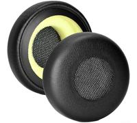 Almohadillas de repuesto para auriculares Jabra para evolve 20 30 40 65 - Cojines de piel de proteína de espuma viscoelástica con aislamiento de ruido, color negro (A)