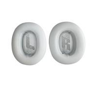 Almohadillas de Repuesto para Auriculares JBL E65 E65BTNC / Duet NC/Live 650 660 BTNC/Live 650 660 NC, Espuma de Memoria y Cuero Proteico (Blanco)