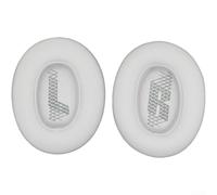 Almohadillas de repuesto para auriculares Jbl Live 770NC, almohadillas de cuero de proteína, fundas suaves y transpirables (blanco)