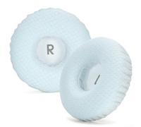 Almohadillas de repuesto para auriculares JBL Tune 600 600BTNC 660 660NC 670 670NC con carcasa exterior de piel de proteína y base de espuma viscoelástica (blanco)