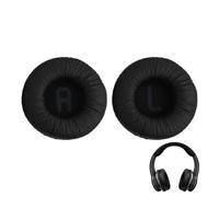 Almohadillas de Repuesto para Auriculares JBL Tune T500BT, T450BT, 510BT, E40BT, Almohadillas de Espuma con Memoria de 70 mm, Piel sintética, Negro, Comodidad y Aislamiento del Ruido