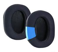 Almohadillas de repuesto para auriculares Logitech G Pro X 2, almohadillas de piel de proteína con apertura más grande para mejorar la calidad de sonido, color negro (gel negro)