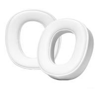 Almohadillas de repuesto para auriculares Logitech G735, extra gruesas, suaves, cómodas, con aislamiento de ruido, color blanco, 9 x 10,3 cm (B)