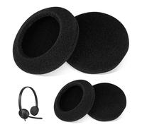 Almohadillas de repuesto para auriculares Logitech - H330/H340/H390/H609/H760, espuma de alta calidad, cómoda, duradera, transpirable, negra, ideal para uso a largo plazo, 2 pares