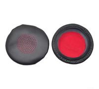 Almohadillas de repuesto para auriculares Plantronics para auriculares Blackwire 5200 5210 5220 7225 - Cojines de piel de proteína suave, color rojo y naranja (B)