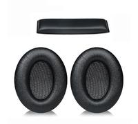 Almohadillas de repuesto para auriculares Sennheiser HD201, HD201S, HD206, HD180, juego de cuero negro