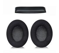 Almohadillas de repuesto para auriculares Sennheiser HD201, HD201S, HD206, HD180, juego de terciopelo negro