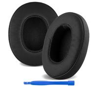 Almohadillas de repuesto para auriculares Skullcandy Crusher Wireless, Crusher Evo, Crusher ANC, Hesh3, Venue ANC - Piel de proteína/Negro