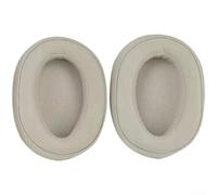 Almohadillas de repuesto para auriculares Sony Mdr-100abn Wh-h900n de cuero de proteína suave, cojines de espuma viscoelástica de color titanio para escuchar cómodamente y jugar para sesiones con