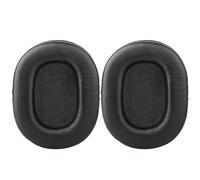Almohadillas de repuesto para auriculares Sony MDR-7506, diseño de ajuste a presión, compatibles con ATH-M50X y M40X. Par de almohadillas de cuero