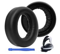 Almohadillas de Repuesto para Auriculares Sony PS5 Pulse 3D, Cuero Sintético con Espuma Viscoelástica de Memoria, Almohadillas de Reemplazo Cómodas para PlayStation 5 (Negro)