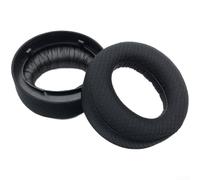 Almohadillas de repuesto para auriculares Sony Pulse 3D, cojines de lino gris de cuero de proteína premium, para juegos PS5 de larga duración y experiencia de sonido inmersiva (C)