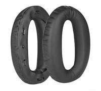 Almohadillas de repuesto para auriculares Sony WH-1000XM2 MDR-1000X mejoradas de piel con proteína de bajo y espuma suave, color negro y gris, 98 x 72 x 20 mm, cómodo cojín de instalación rápida (A)