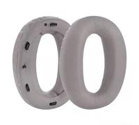 Almohadillas de repuesto para auriculares Sony WH-1000XM2 MDR-1000X mejoradas de piel con proteína de bajo y espuma suave, color negro y gris, 98 x 72 x 20 mm, cómodo cojín de instalación rápida (B)