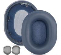 Almohadillas de repuesto para auriculares Sony WH-1000XM5 de espuma viscoelástica suave, aislamiento de ruido, color negro, 70 mm (azul)