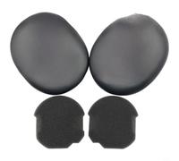 Almohadillas de repuesto para auriculares Sony WH-1000XM5 XM4 XM3 XM2 MDR-1000X, piel de proteína suave, almohadillas con cubierta para patillas, color negro