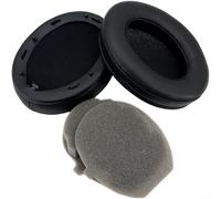 Almohadillas de repuesto para auriculares Sony WH-1000XM5 XM4 XM3 XM2 MDR-1000X, piel de proteína suave, almohadillas con cubierta para patillas, color negro