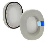 Almohadillas de repuesto para auriculares Sony WH-1000XM6 de espuma viscoelástica de alta densidad y piel de proteína, ajuste cómodo, azul oscuro (dorado)