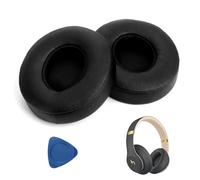 Almohadillas de Repuesto para Beats Solo 2 / Solo 3, Auriculares Supraaurales Inalámbricos, Fundas para Auriculares Profesionales, Almohadillas de Repuesto en Cuero Proteico Suave