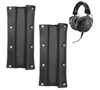 Almohadillas de Repuesto para Diadema, 2 Fundas de Banda para Auriculares Abotonables, Protector de Auriculares para T70P T5P T1 DT990 DT880 DT770PRO y más