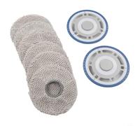 Almohadillas de repuesto para Ecovacs para aspiradora robot serie t30 T50 N30 - Soporte de paño de microfibra para montaje sin herramientas de montaje negro, 8 piezas