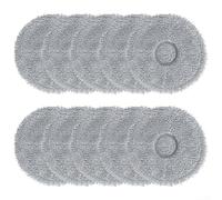 Almohadillas de repuesto para fregona Polaris PVCRAC 7290 WIFI para iq Home Robot Vacuum - Paños de limpieza profunda de microfibra, paquete de 6 (10 unidades)