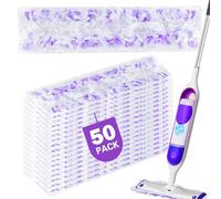 Almohadillas de repuesto para fregona Swiffer PowerMop multisuperficie, almohadillas de repuesto desechables compatibles con Swiffer PowerMop, seguras en todos los suelos terminados, 50 unidades.