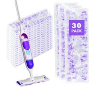Almohadillas de repuesto para fregona Swiffer PowerMop multisuperficie, almohadillas de repuesto desechables compatibles con Swiffer PowerMop, seguras en todos los suelos terminados, 30 unidades.