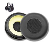 Almohadillas de Repuesto para Jabra Evolve 75+ 65+ 40 30II 20se 20, Auriculares con Piel Proteína Más Suave Espuma de Alta Densidad Viscoelástica y Cuero Proteico Aislamiento Ruido Negro