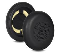 Almohadillas de repuesto para Jabra Evolve2 65 (65MS 65UC USB)/Evolve2 40 (40UC 40MS USB)/Elite 45H On-Ear Wireless Headset, almohadillas de repuesto con piel de proteína suave (negro)
