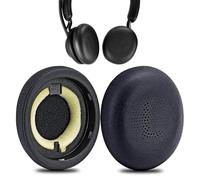Almohadillas de repuesto para Jabra Evolve2 65, para auriculares inalámbricos Jabra Elite 45H, con suave piel de proteína, color negro